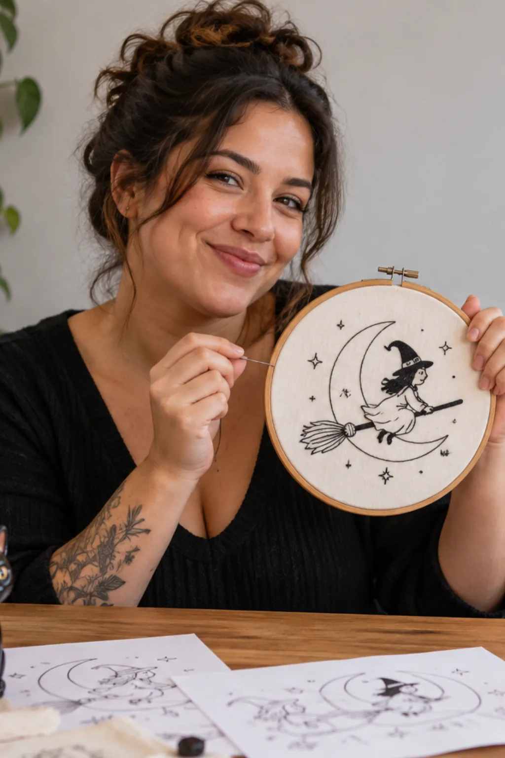 desenhos para bordar — exemplo criado na Desenhos pra Colorir