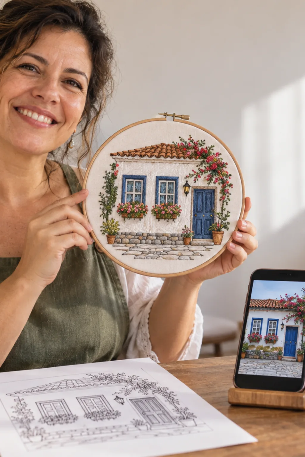 desenhos para bordar — exemplo criado na Desenhos pra Colorir