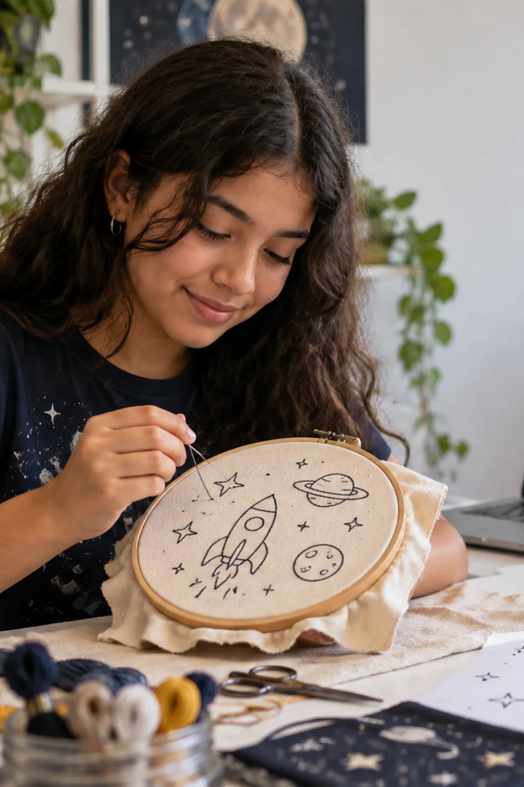 desenhos para bordar — exemplo criado na Desenhos pra Colorir