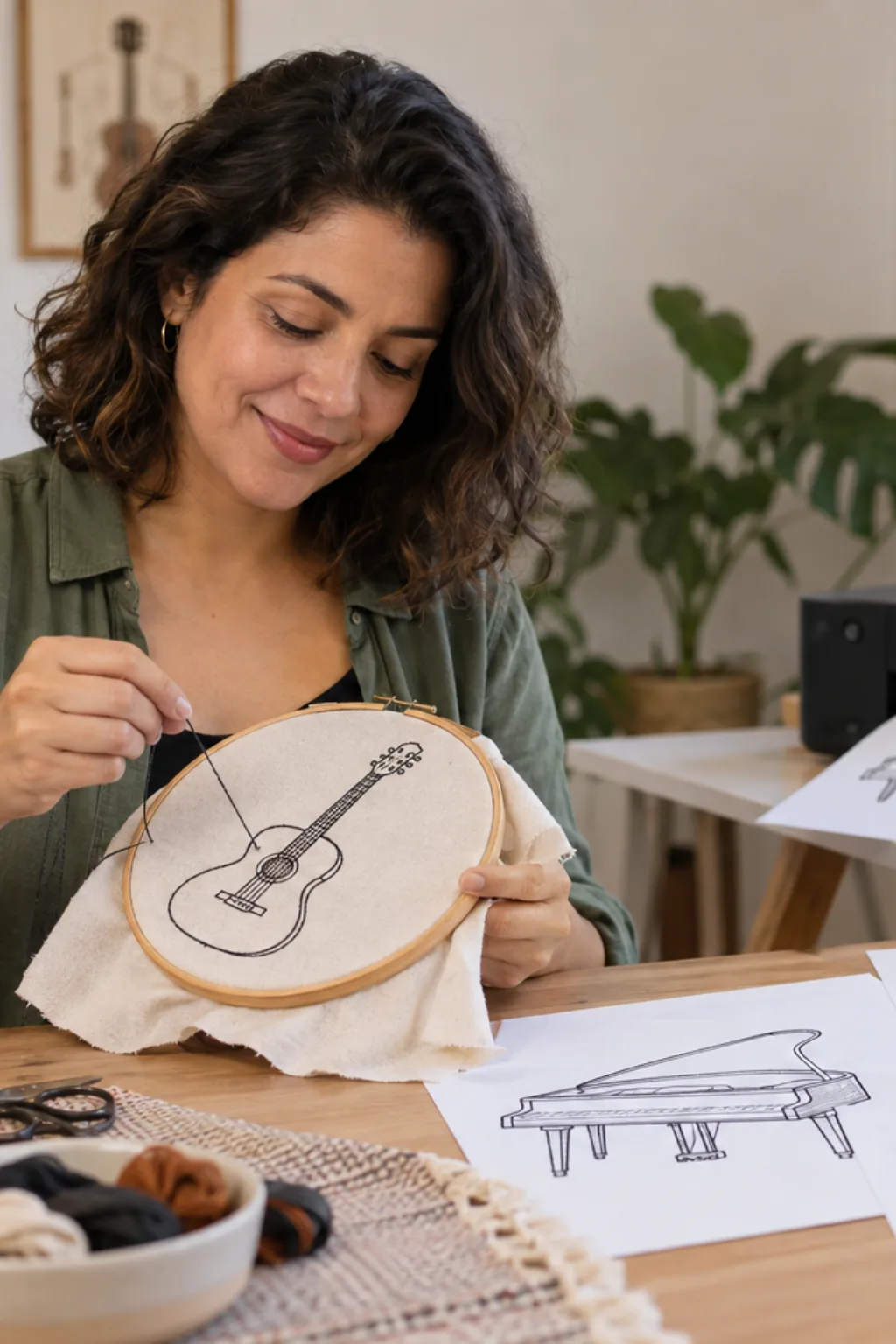 desenhos para bordar — exemplo criado na Desenhos pra Colorir