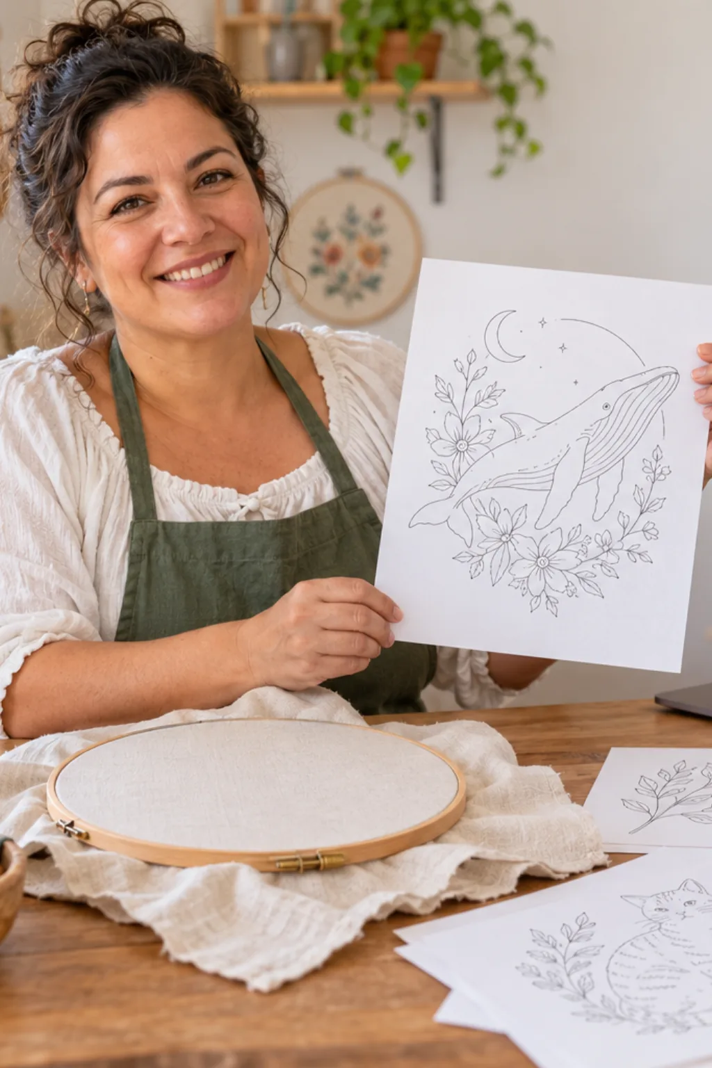 desenhos para bordar — exemplo criado na Desenhos pra Colorir