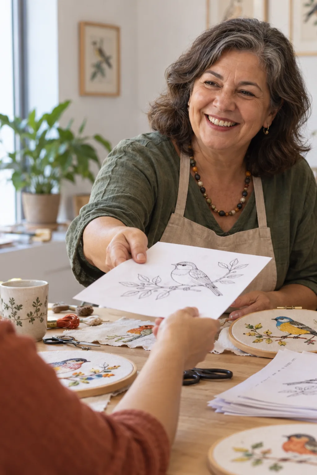 desenhos para bordar — exemplo criado na Desenhos pra Colorir