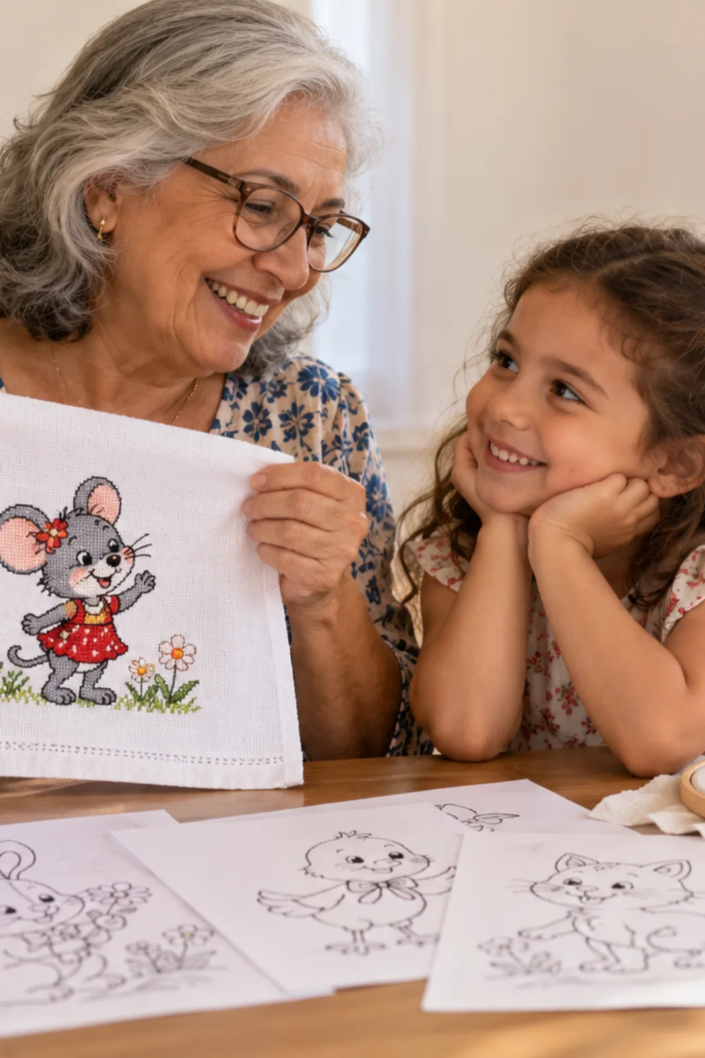 desenhos para bordar — exemplo criado na Desenhos pra Colorir