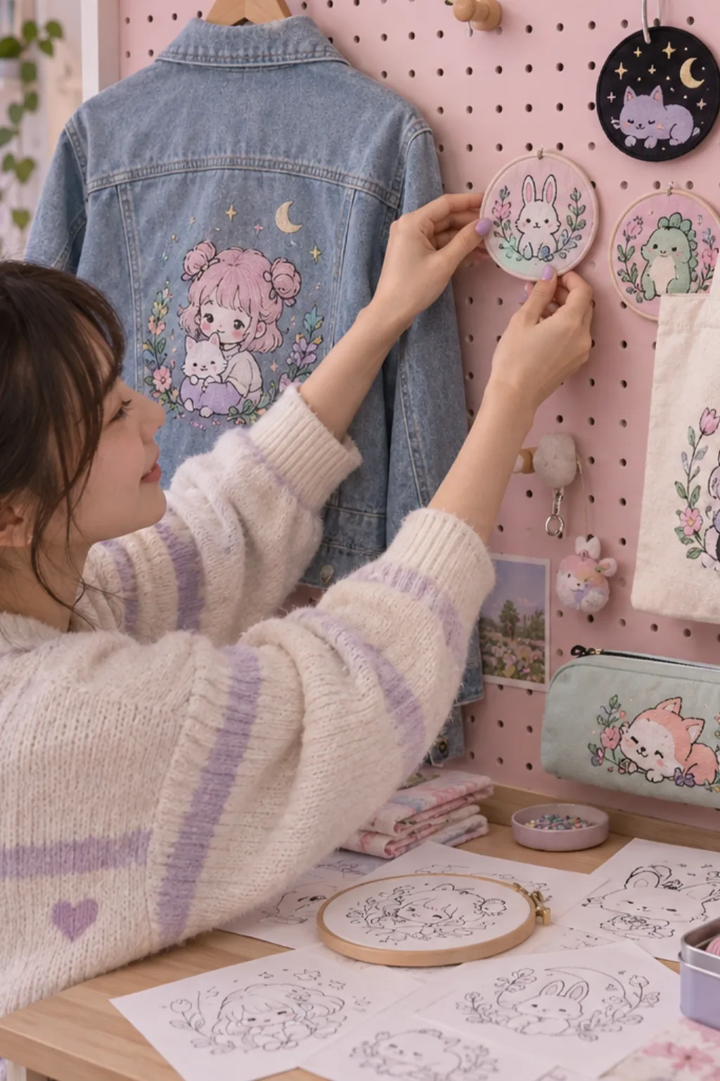 Desenhos de Personagens da Sanrio para Bordar - Depois