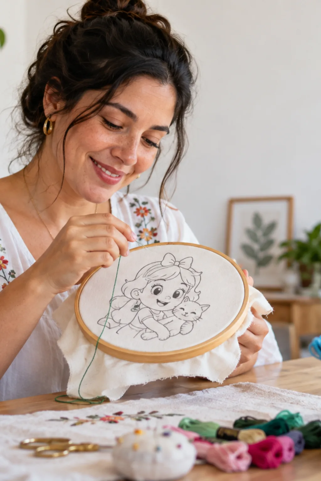 desenhos para bordar — exemplo criado na Desenhos pra Colorir