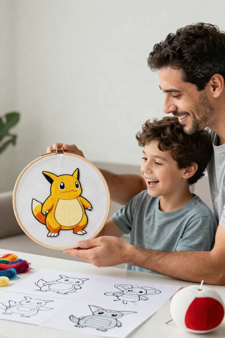 desenhos para bordar — exemplo criado na Desenhos pra Colorir