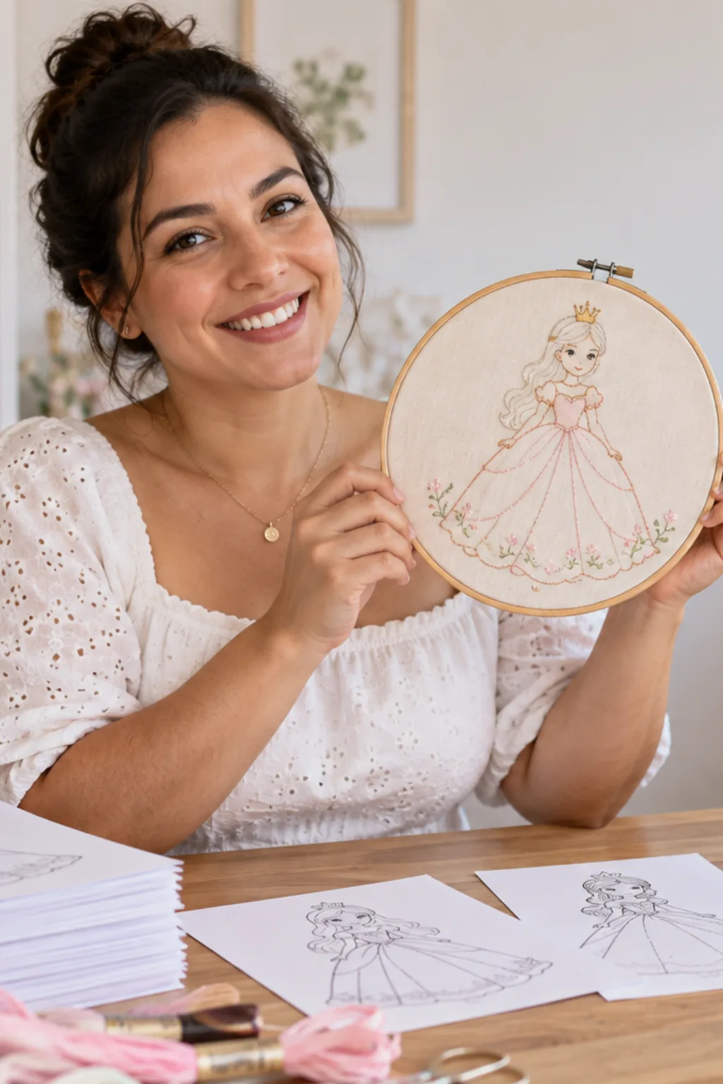 desenhos para bordar — exemplo criado na Desenhos pra Colorir