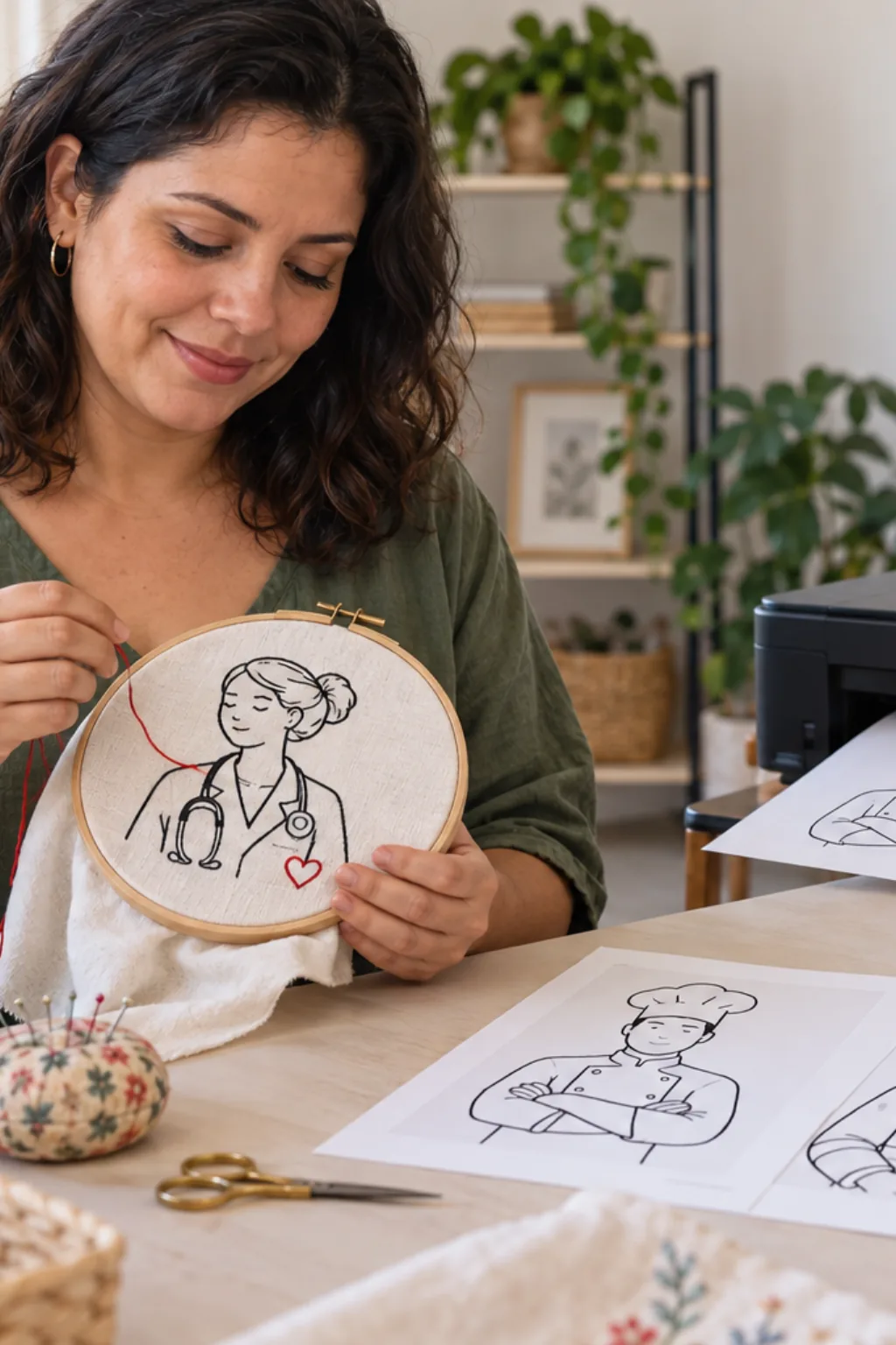 desenhos para bordar — exemplo criado na Desenhos pra Colorir