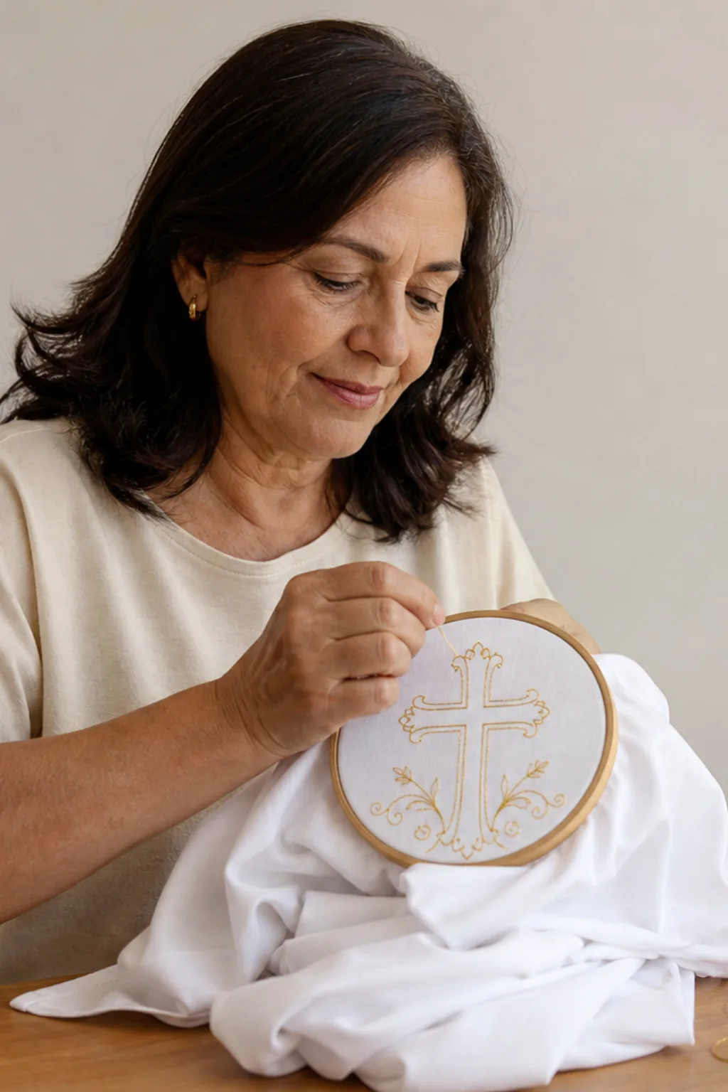 Desenhos Religiosos para Bordar - Antes