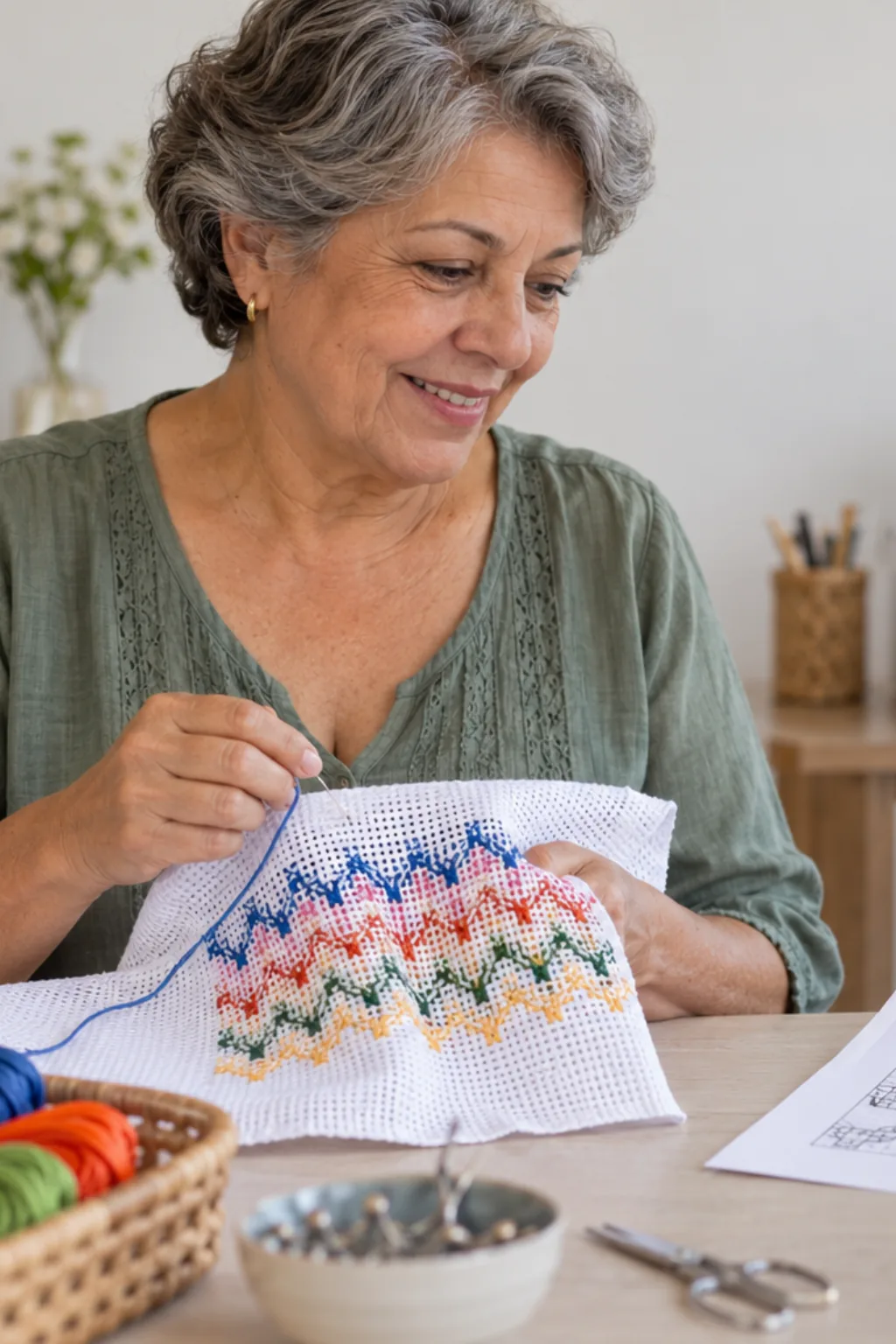 desenhos para bordar — exemplo criado na Desenhos pra Colorir