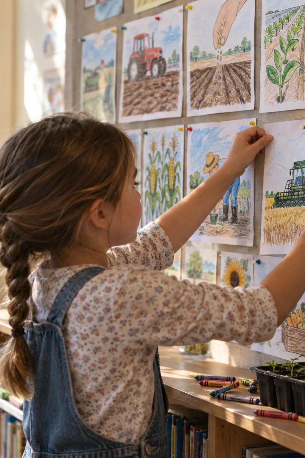 Desenhos de Agricultura para Colorir - Depois
