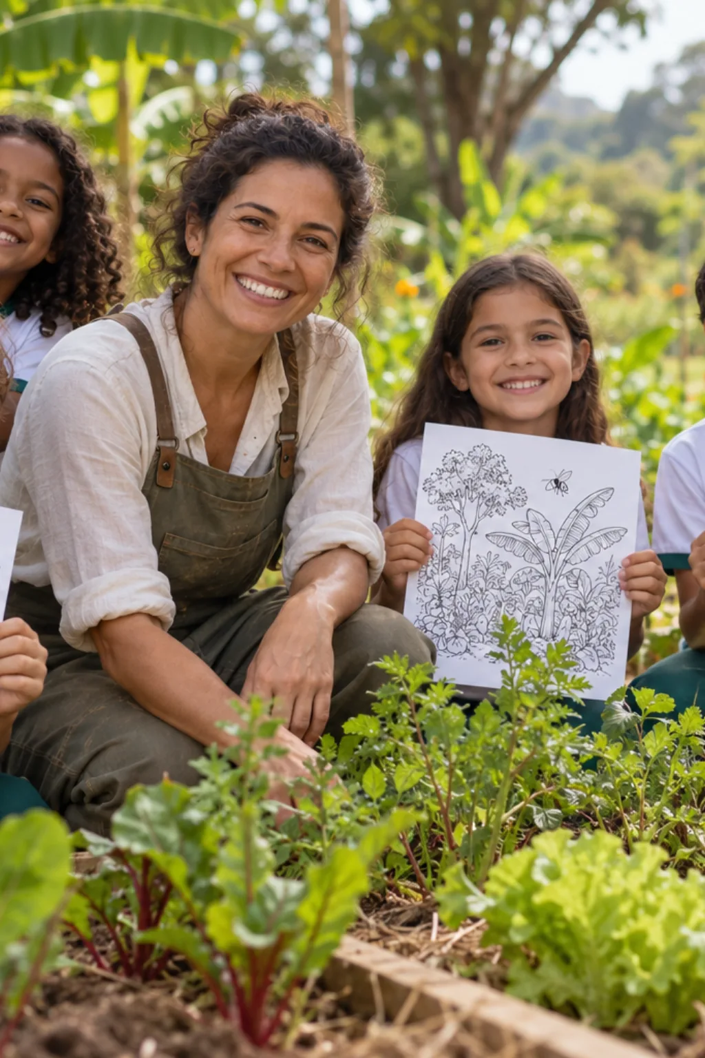 desenhos de agroecologia para colorir — exemplo criado na Desenhos pra Colorir
