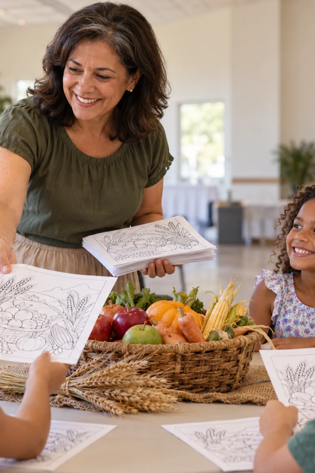 desenhos de colheita para colorir — exemplo criado na Desenhos pra Colorir