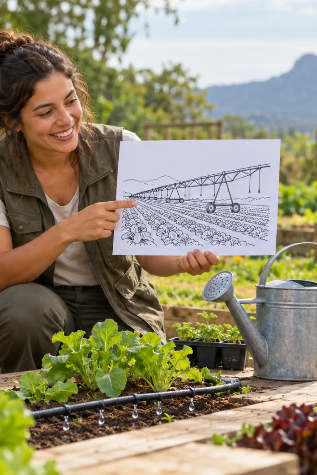 desenhos de irrigação para colorir — exemplo criado na Desenhos pra Colorir