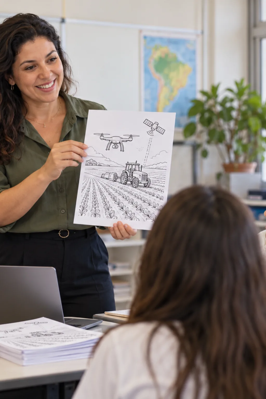 desenhos de agricultura moderna para colorir — exemplo criado na Desenhos pra Colorir