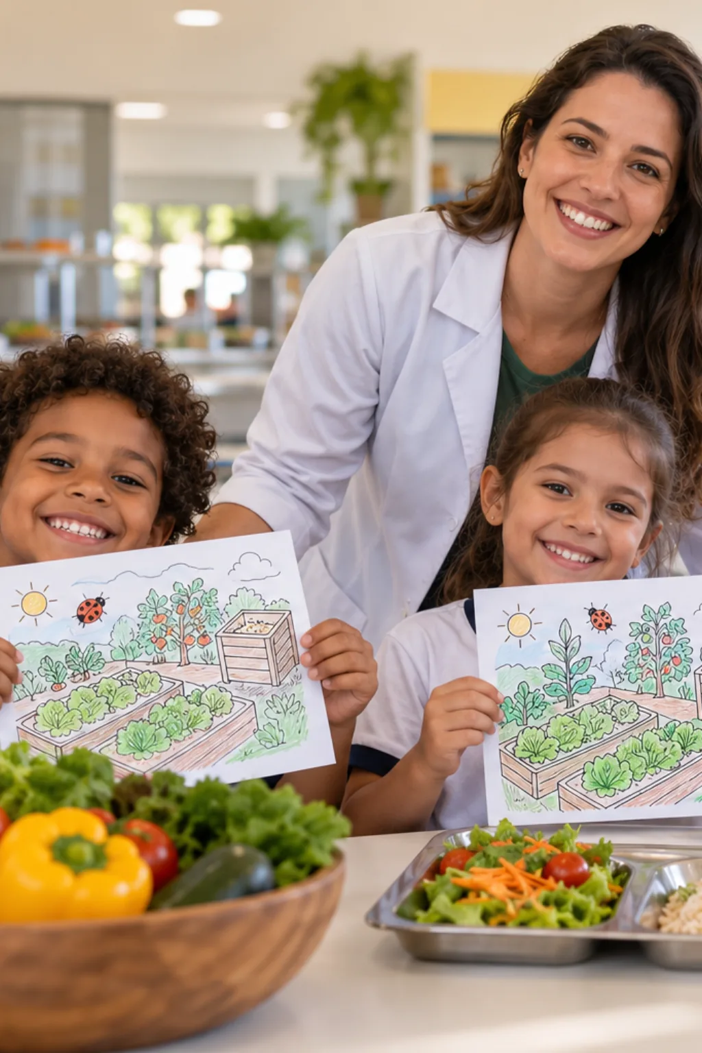 desenhos de agricultura orgânica para colorir — exemplo criado na Desenhos pra Colorir