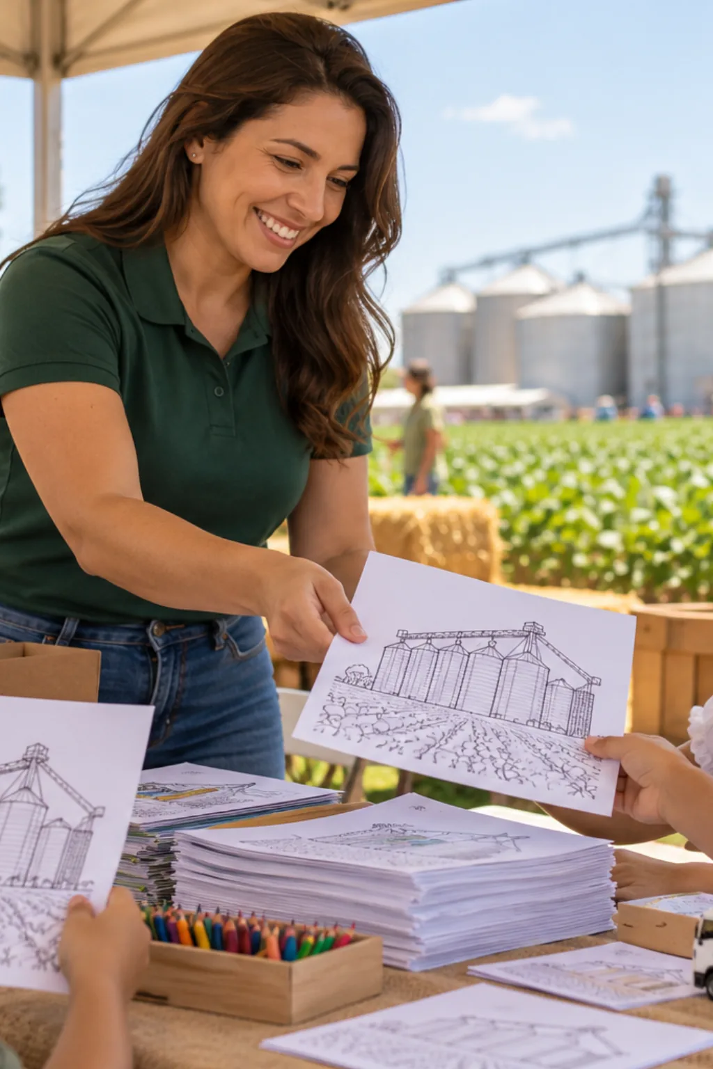 desenhos de silo para colorir — exemplo criado na Desenhos pra Colorir