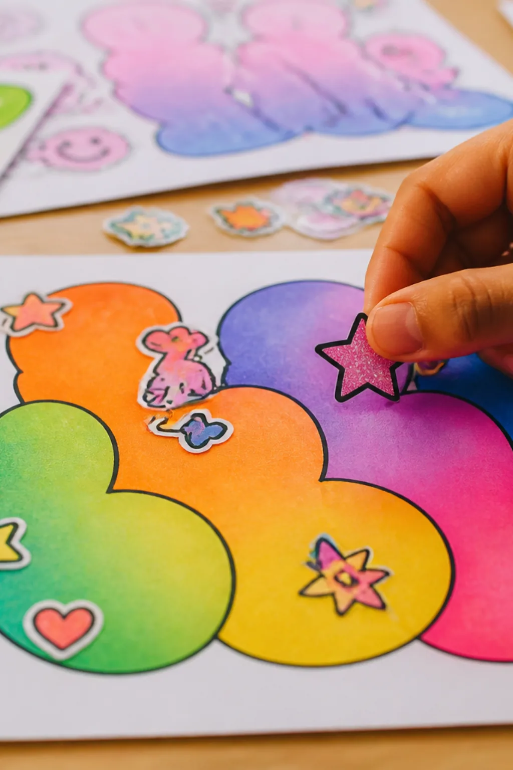 desenhos do alfabeto com letras-bolha para colorir - 2