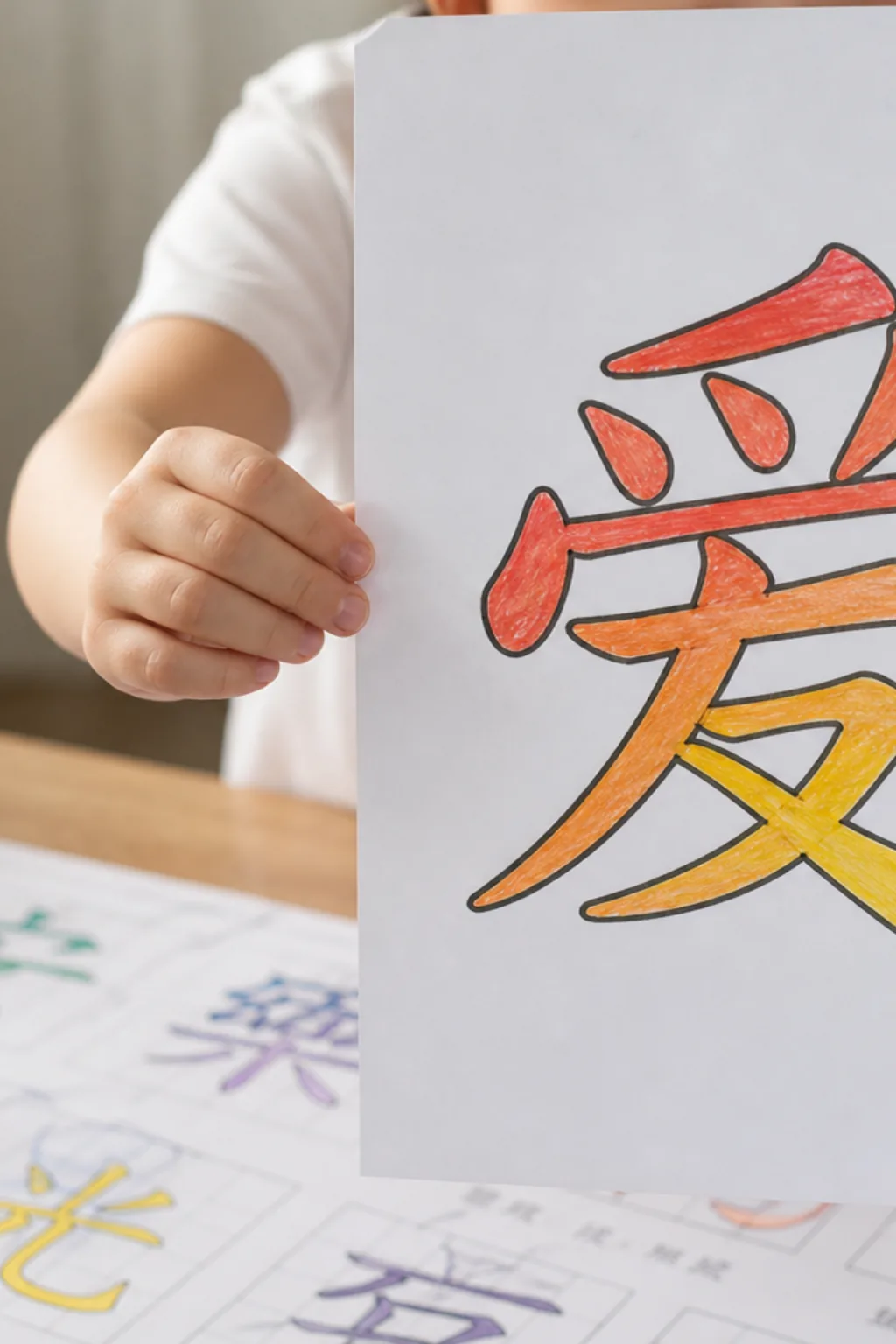 desenhos de caracteres chineses para colorir - 2