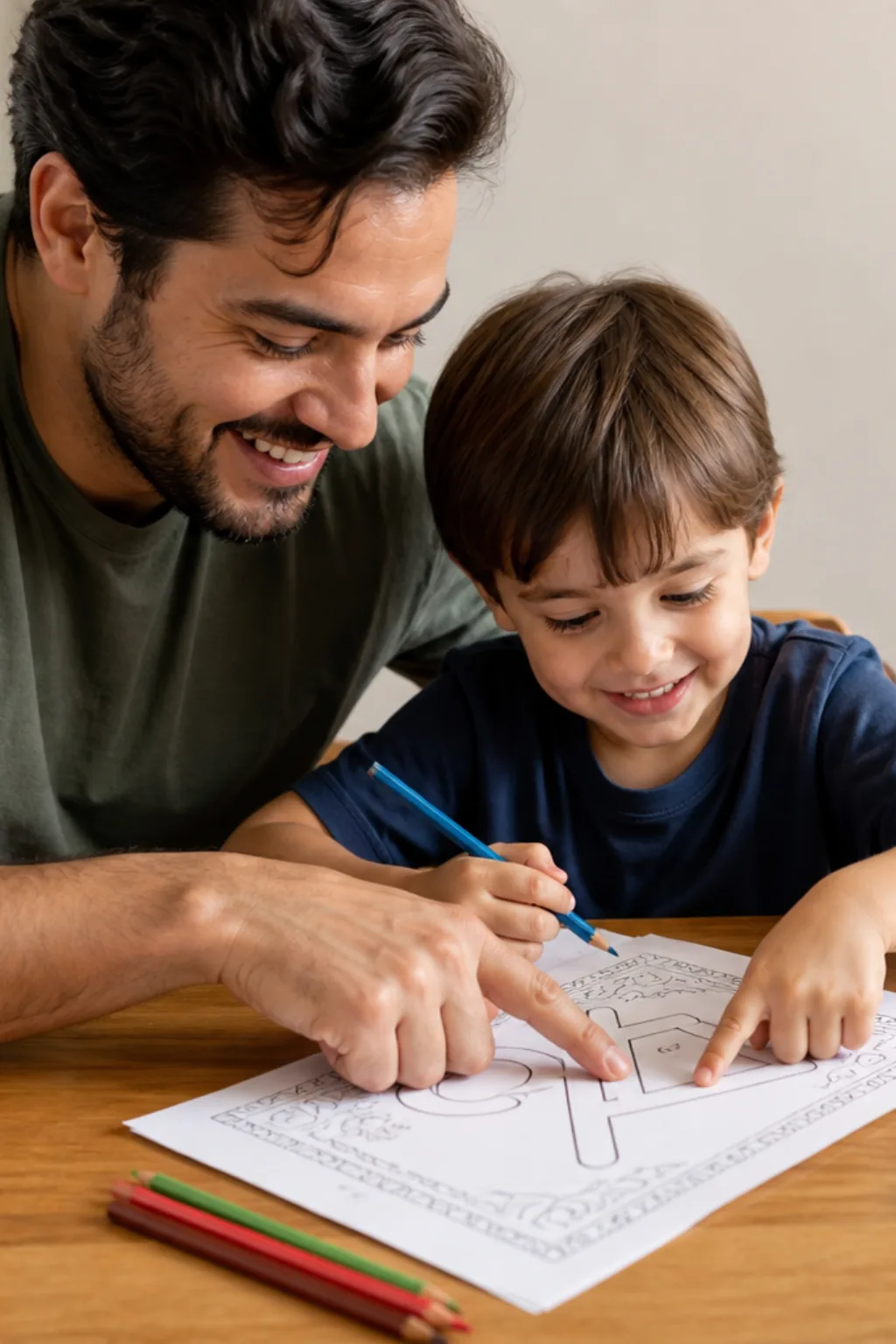 desenhos do alfabeto hebraico para colorir — exemplo criado na Desenhos pra Colorir