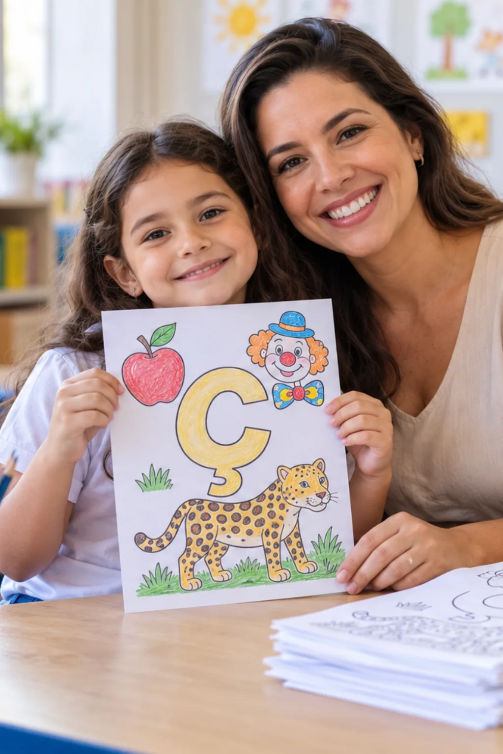 desenhos da letra Ç para colorir — exemplo criado na Desenhos pra Colorir
