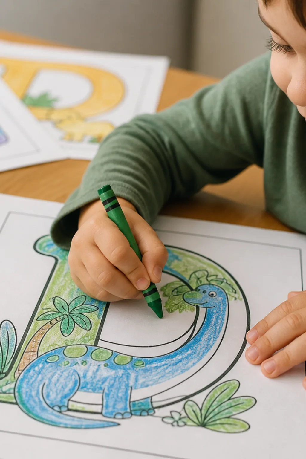 desenhos da letra D para colorir - 2