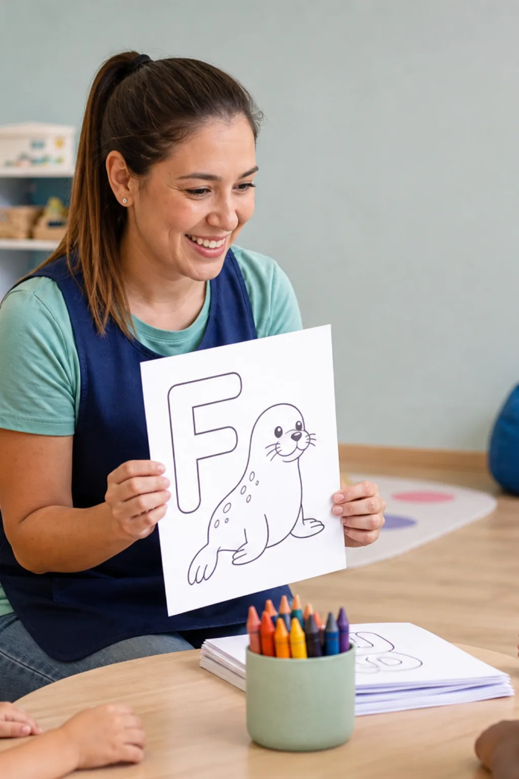 desenhos da letra F para colorir — exemplo criado na Desenhos pra Colorir