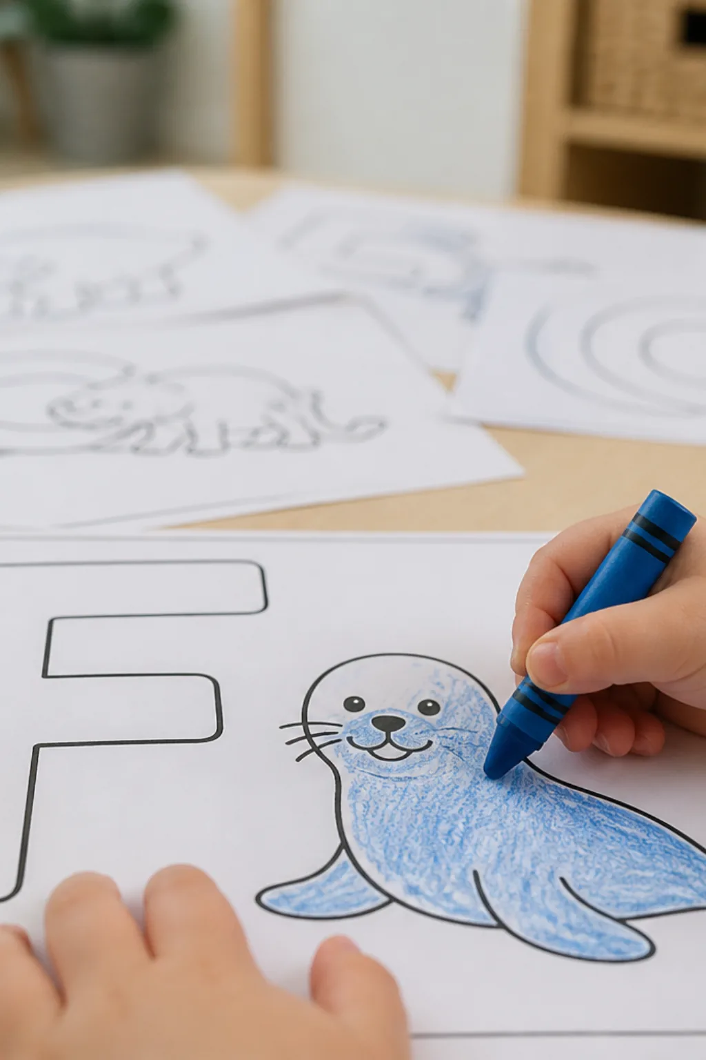 desenhos da letra F para colorir - 2
