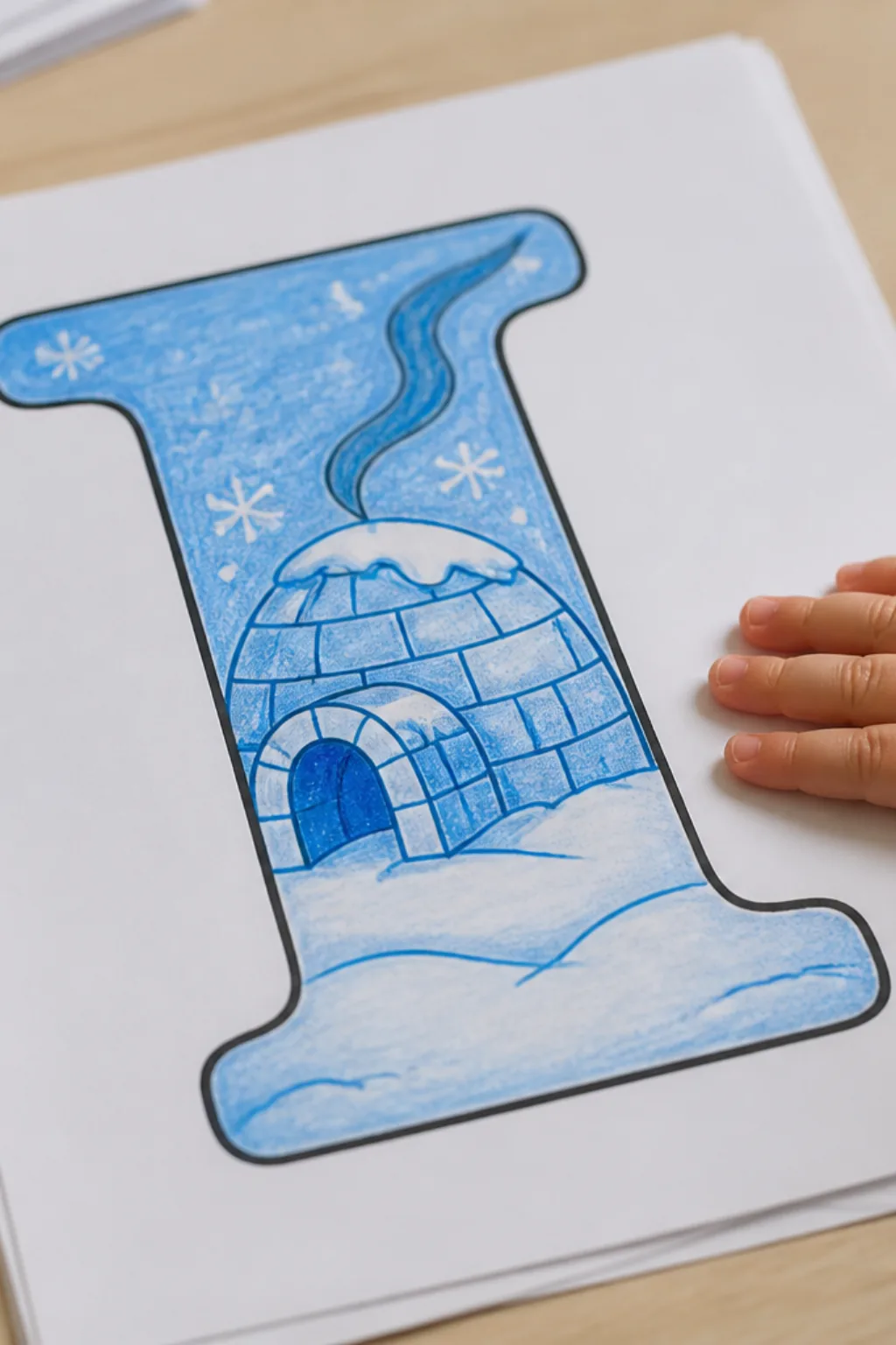 desenhos da letra I para colorir - 2