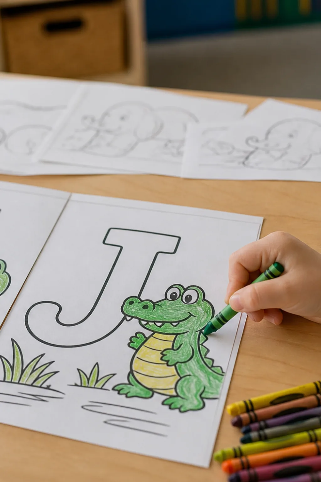 desenhos da letra J para colorir - 2