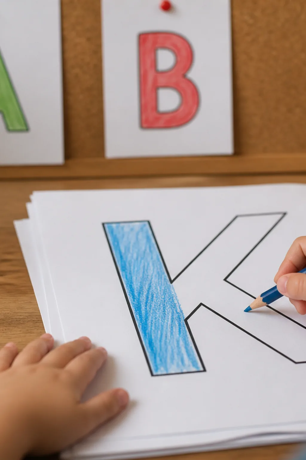 desenhos da letra K para colorir - 2