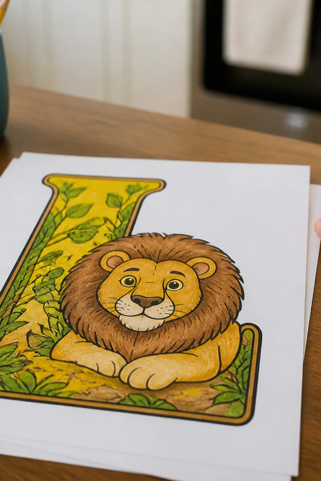 desenhos da letra L para colorir - 2