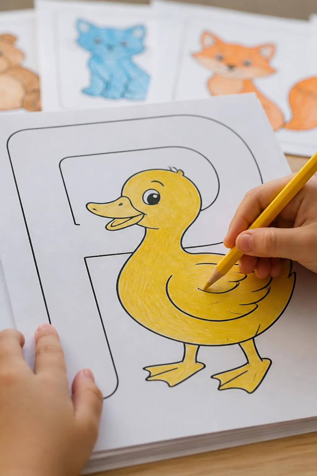 desenhos da letra P para colorir - 2