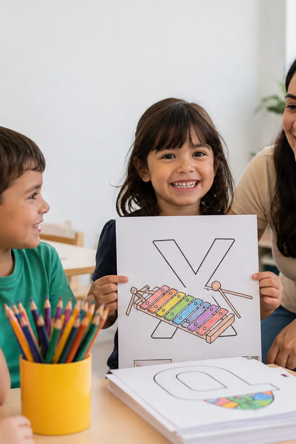 desenhos da letra X para colorir — exemplo criado na Desenhos pra Colorir