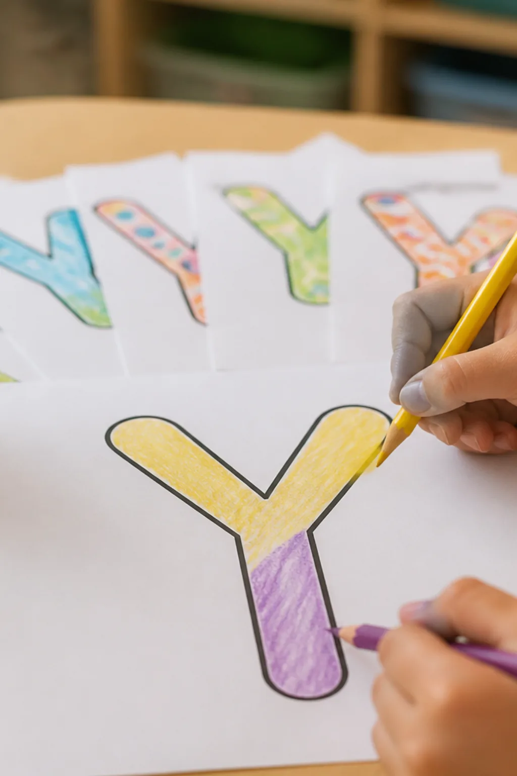 desenhos da letra Y para colorir - 2