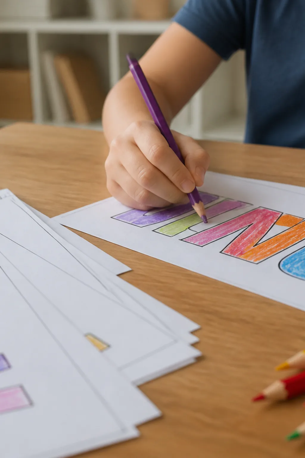 desenhos de palavras para colorir - 2