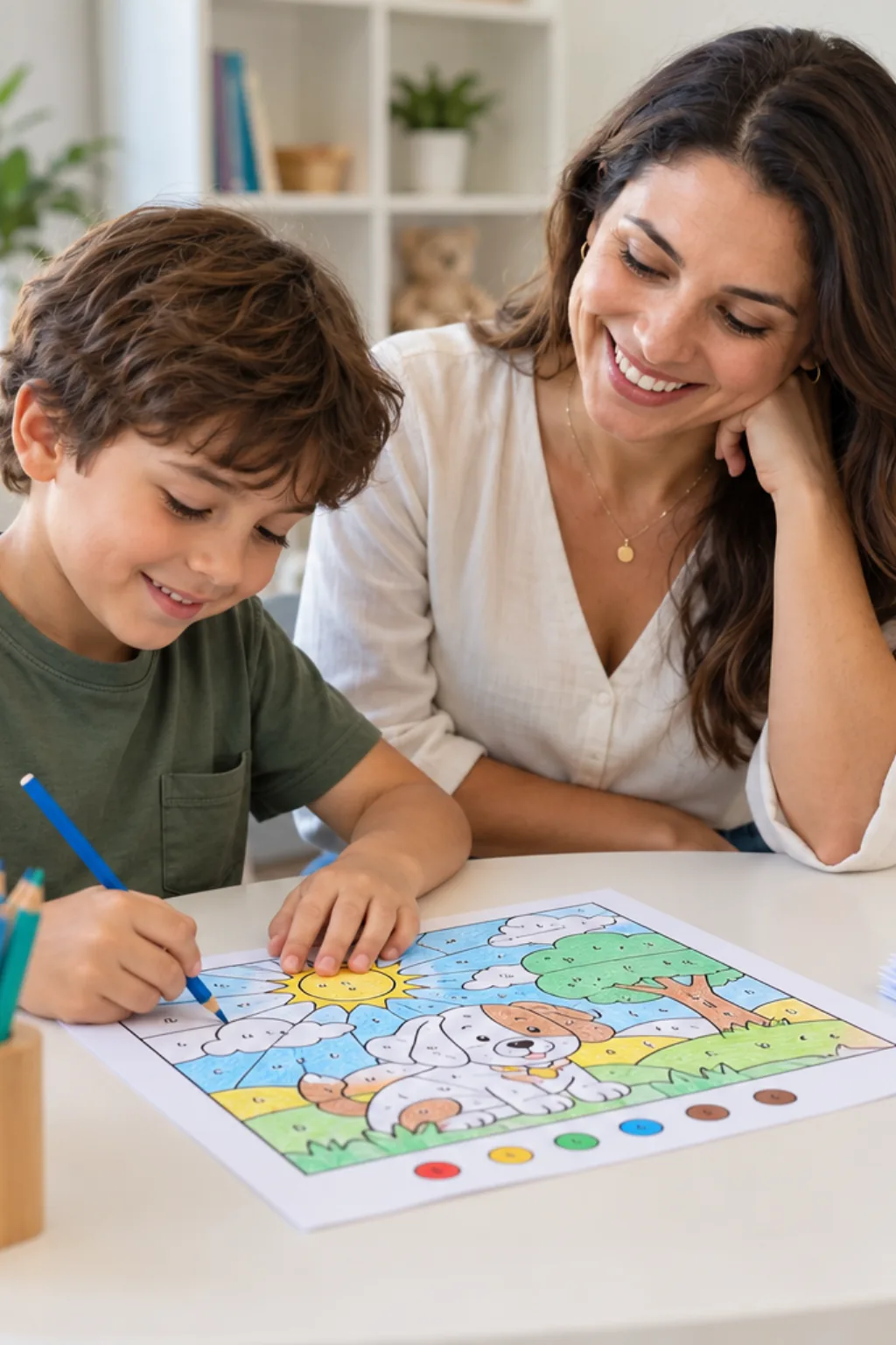 desenhos para colorir por letras — exemplo criado na Desenhos pra Colorir