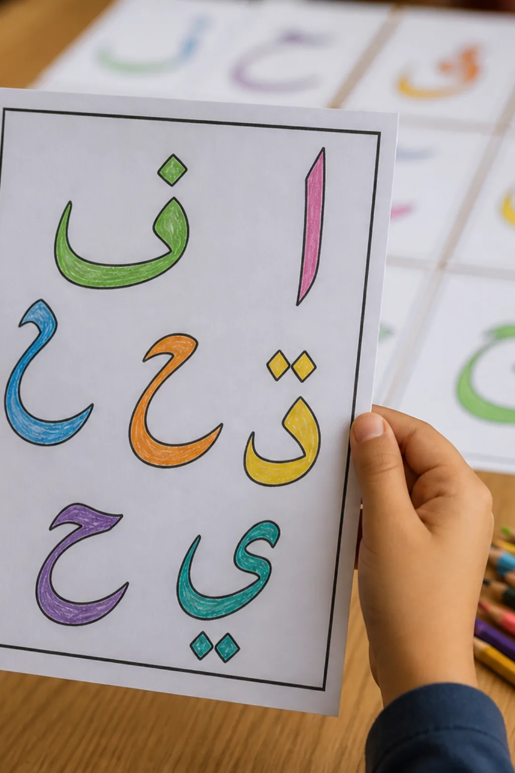 desenhos do alfabeto urdu para colorir - 2
