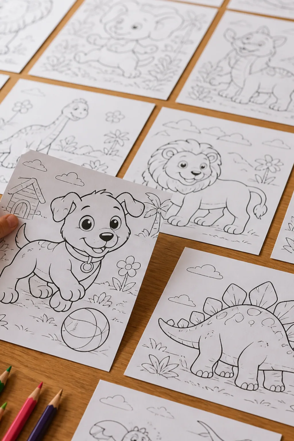 Desenhos de Animais para Colorir - Depois
