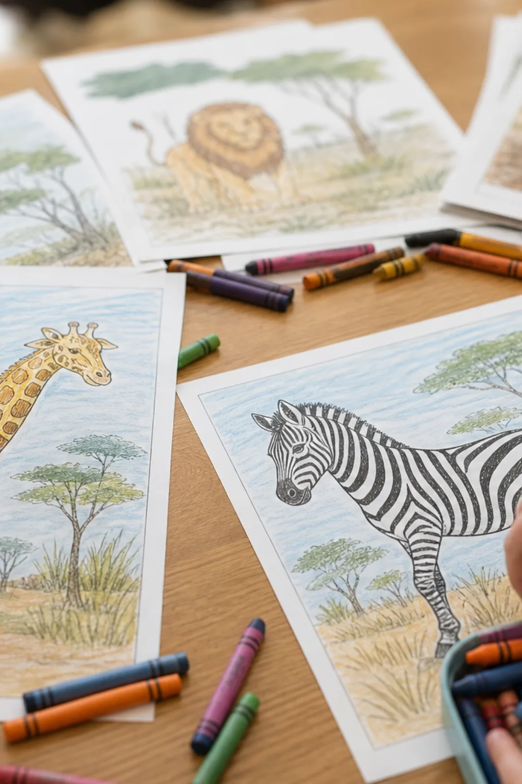 desenhos de animais da áfrica para colorir - 2