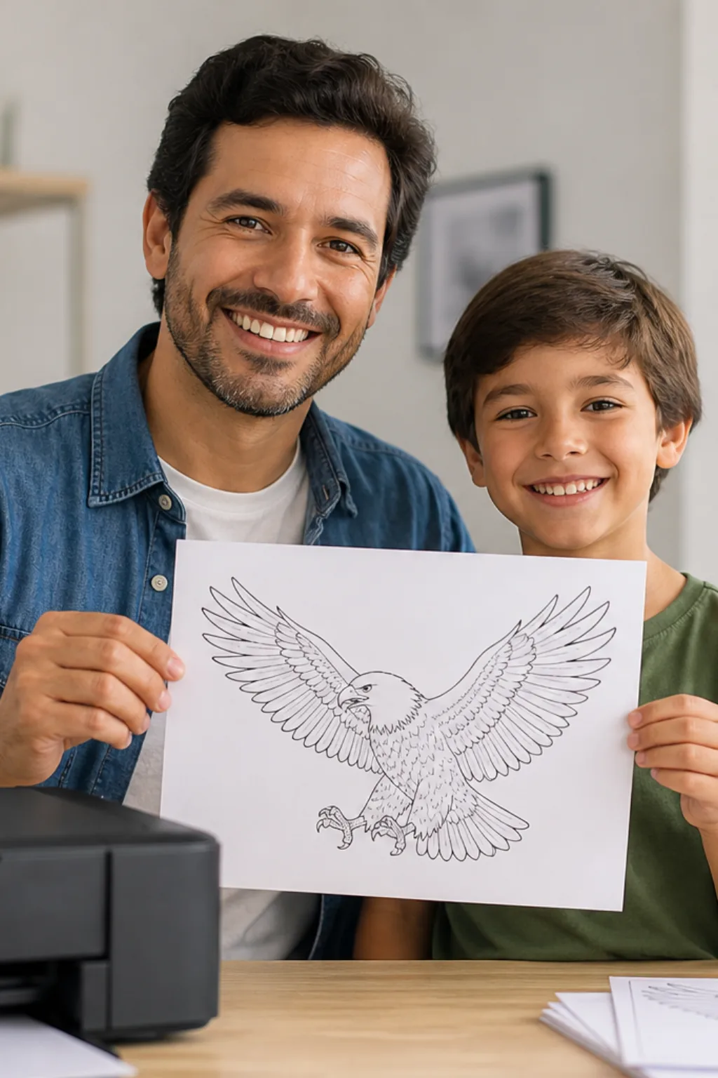 desenhos de águia para colorir - 1