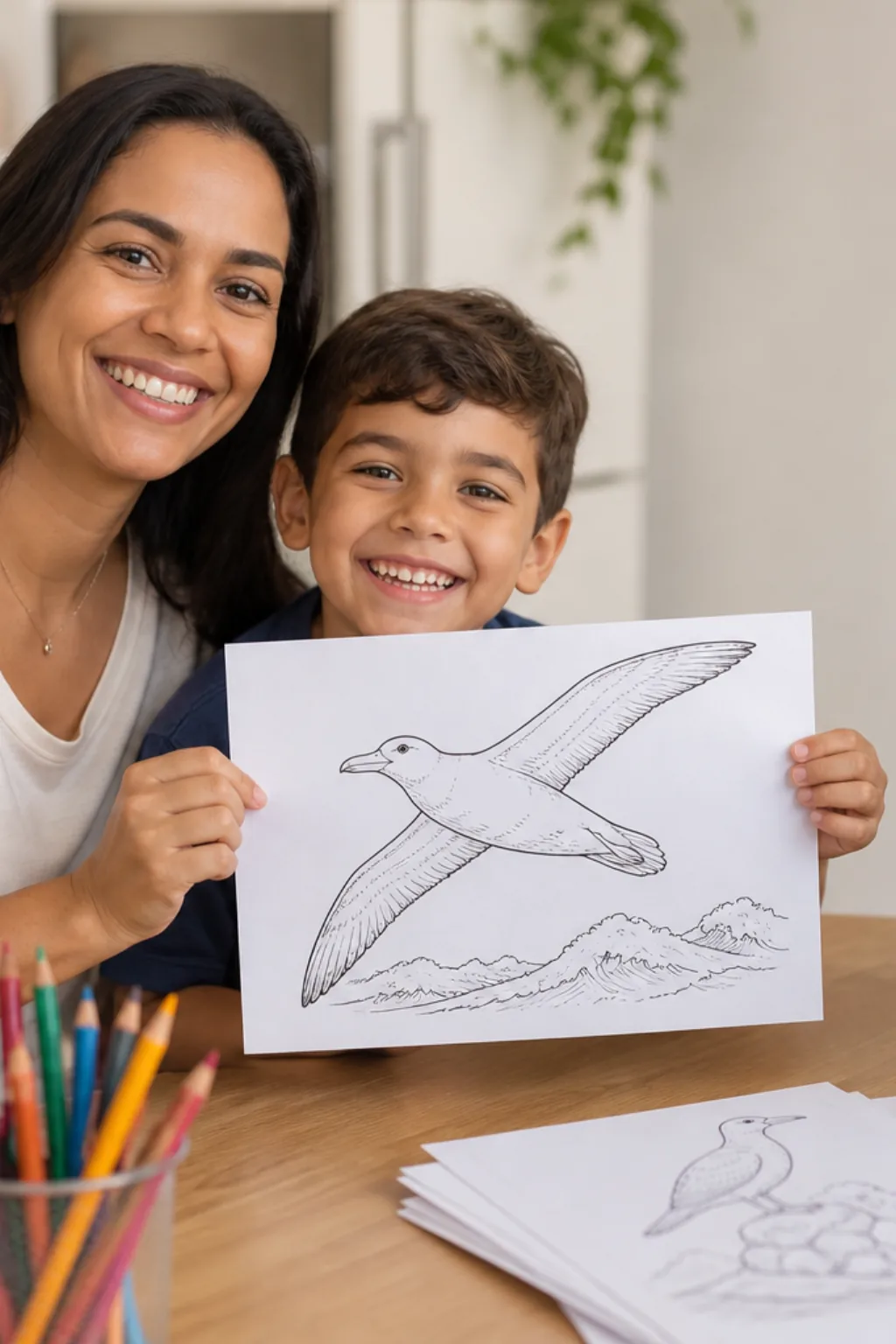 desenhos de albatroz para colorir - 1