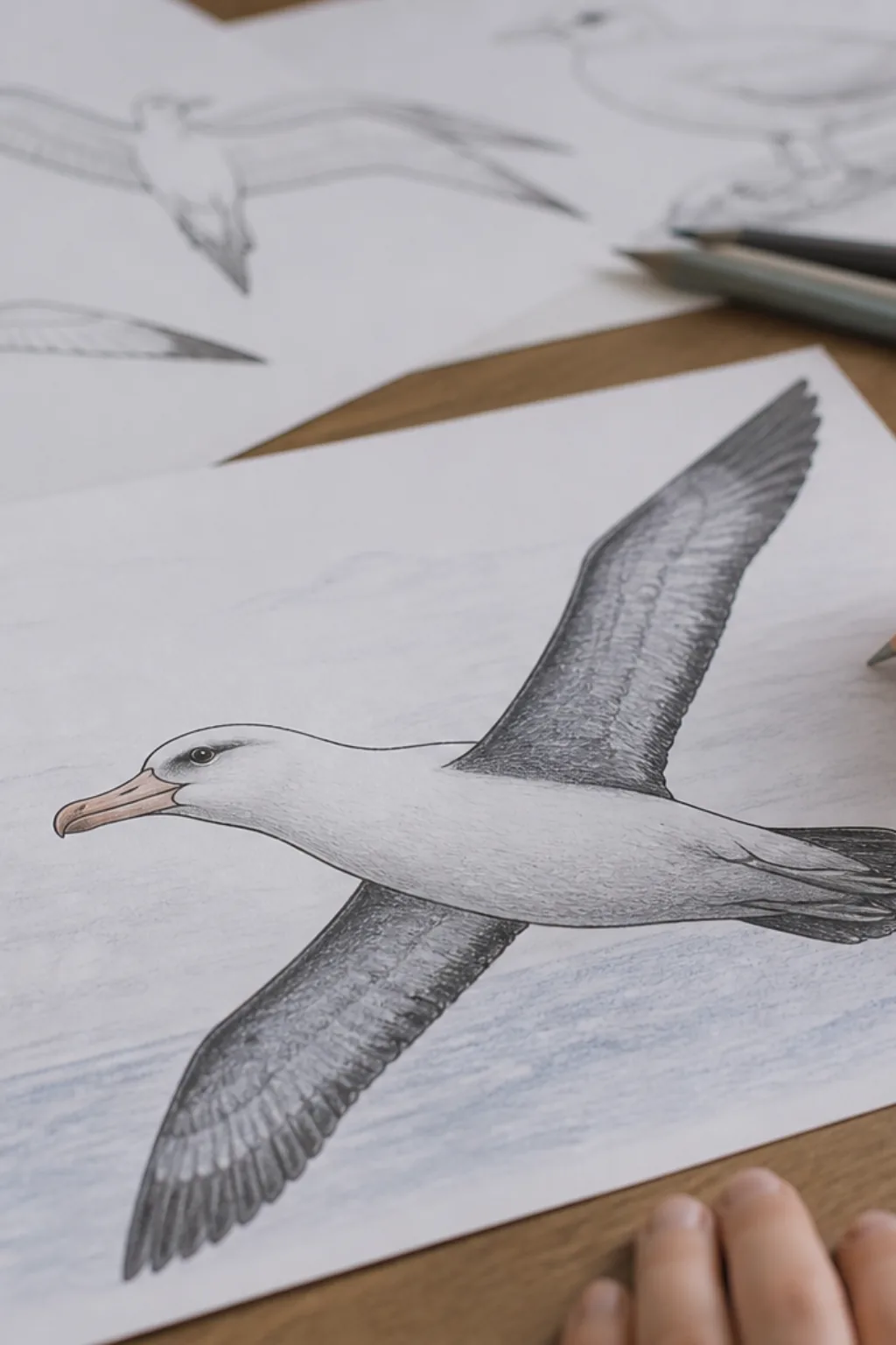 desenhos de albatroz para colorir - 2