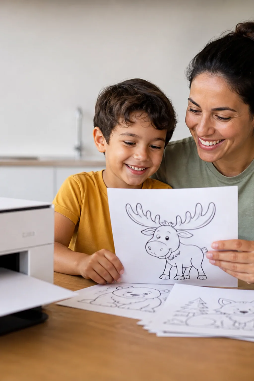 desenhos de alce para colorir - 1