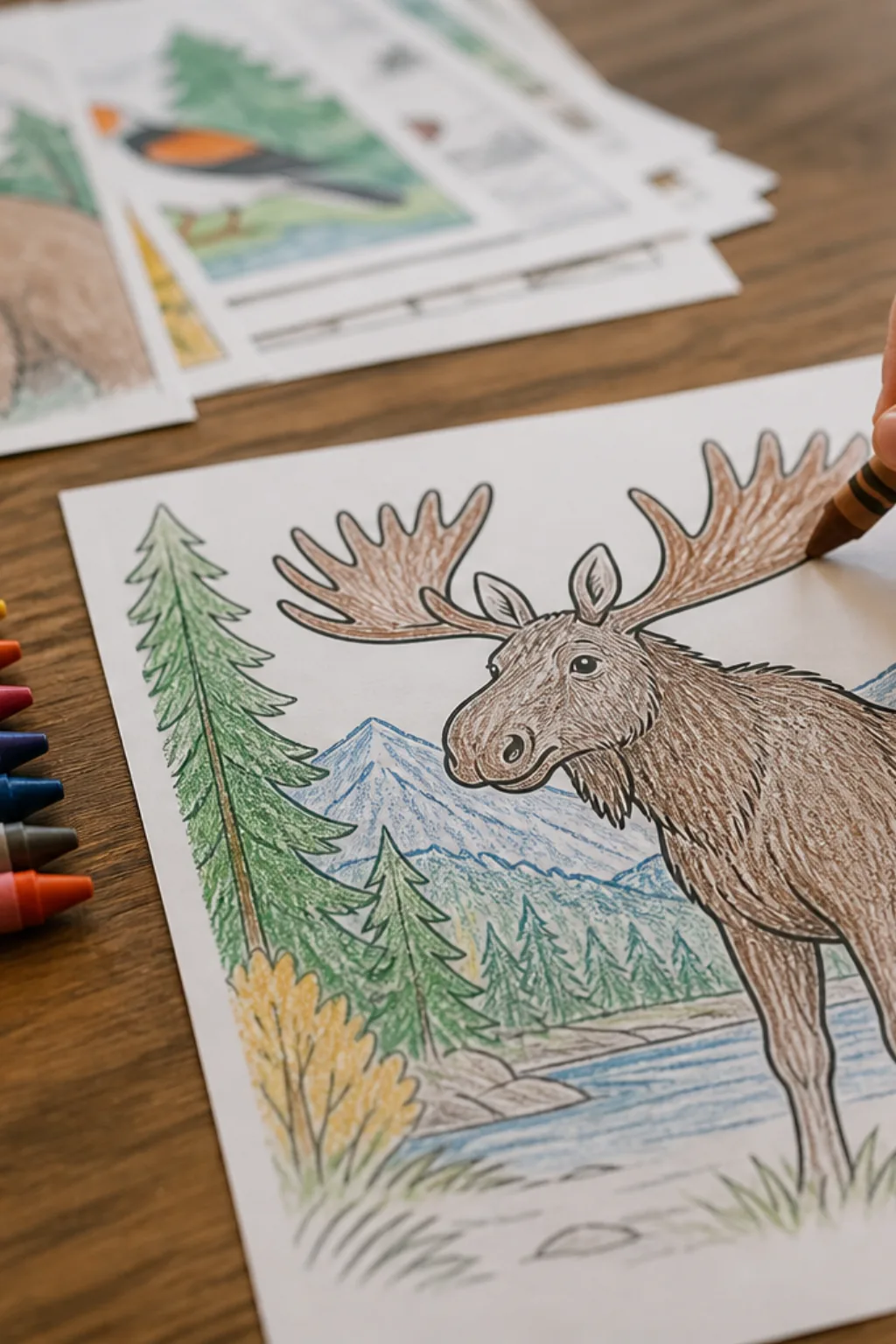 desenhos de alce para colorir - 2