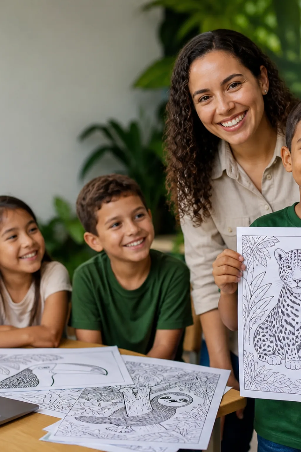 desenhos de animais da amazônia para colorir - 1