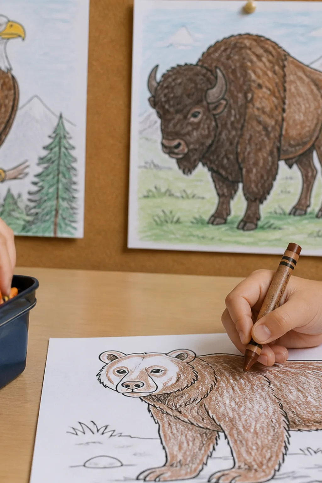 desenhos de animais da América do Norte para colorir - 2