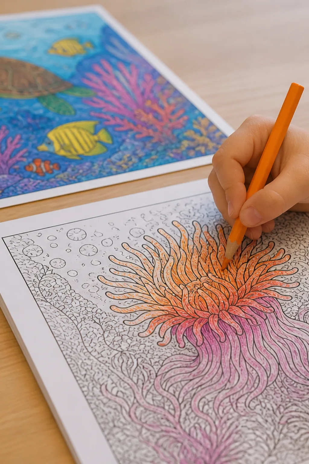 desenhos de anêmona-do-mar para colorir - 2