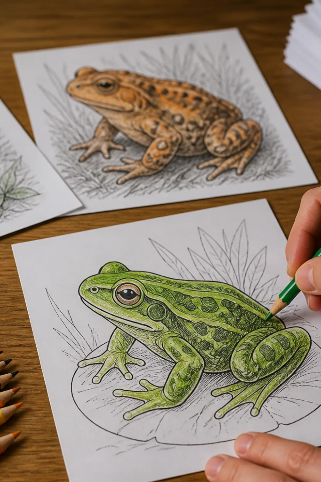 desenhos de anfíbios para colorir - 2