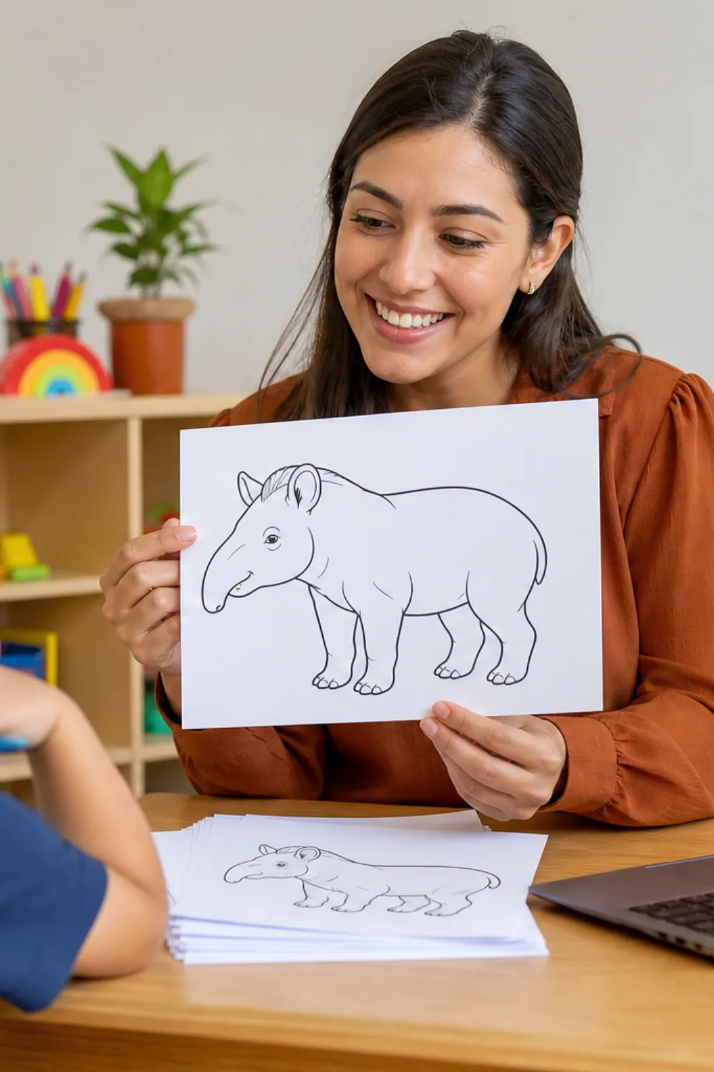 desenhos de anta para colorir - 1